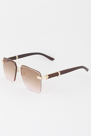 Bolted Gradient Aviator Sunglasses