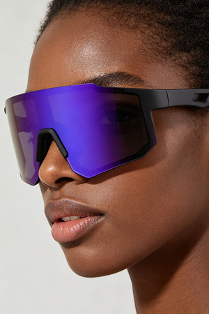 Modern Polycarbonate Shield Wrap Sunglasses