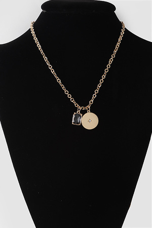 Star N Crystal Pendant Necklace