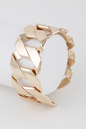 Wide Curb Chain Bracelet