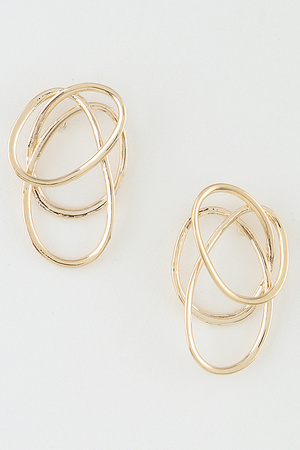 Triple Solar Spiral Earrings