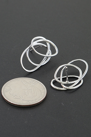 Triple Solar Spiral Earrings