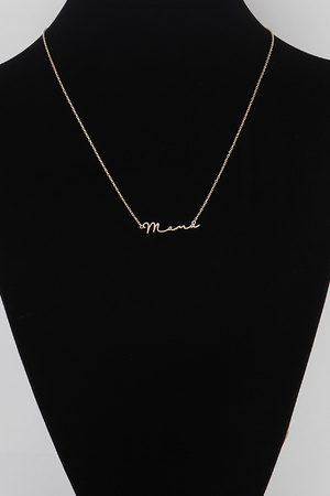 Scribble Mama Necklace