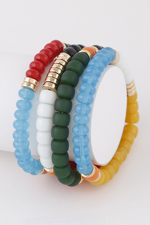 Multi Color Beaded Bracelets