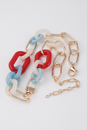 Multi Link Chain Statement Necklace