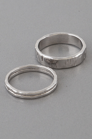 Scratched Ring Set