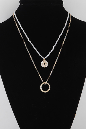 Double Layered Star Pendant Necklace