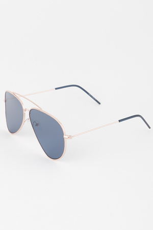 Tinted Round Aviator Sunglasses