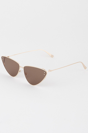 Minimal Tinted Cateye Sunglasses