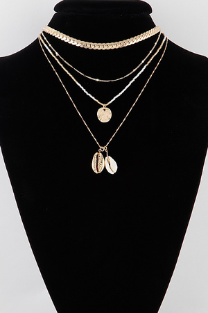 Multi Shell Chain Necklace