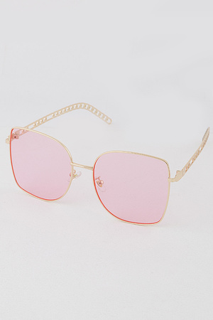 Simple Retro Metal Sunglasses