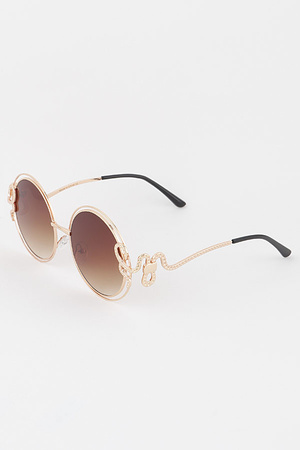 Flow Frame Round Sunglasses