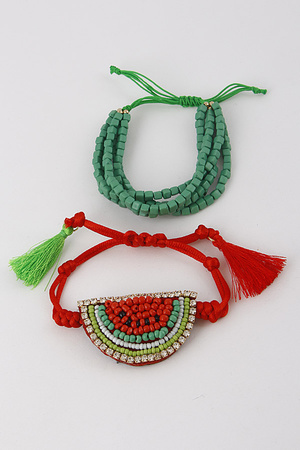 Watermelon Beaded Bracelets 9DBC5