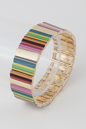 Stripe Pattern Bracelet 9JBA4