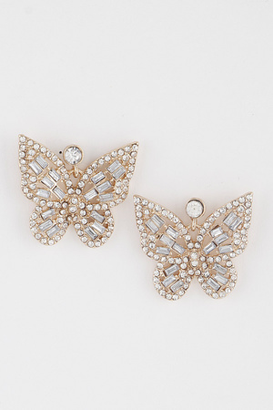 Jeweled Butterfly Earrings