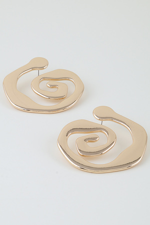 Modern Abstract Swirl Earrings
