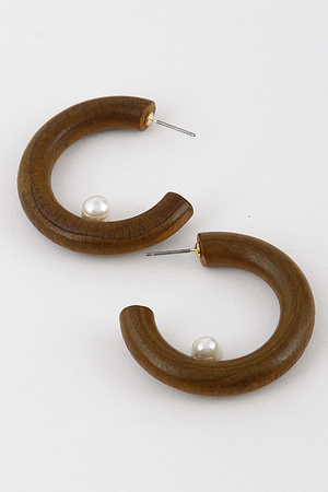 Mother Pearl on Hoop Earrings 9EBC10