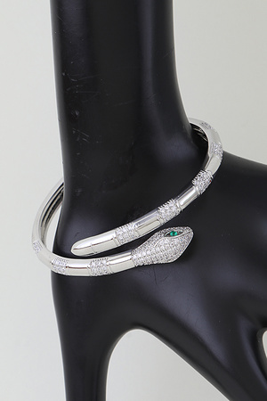 Bejeweled Snake Wrap Bracelet