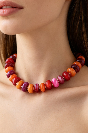 Multi Vintage Tube Beaded Necklace