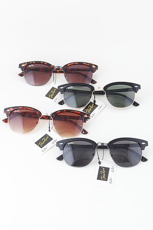 Classic Tortoise Clubmaster Sunglasses