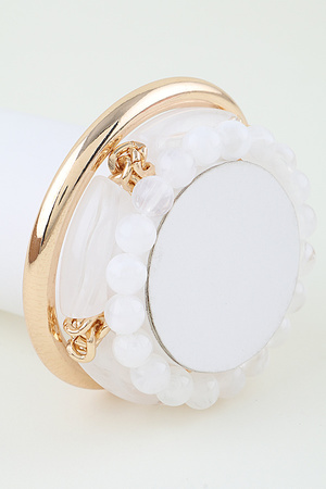 Multi Marble Tube Beaded Bracelet