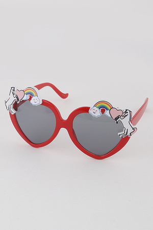KIDS Unicorn Heart Sunglasses