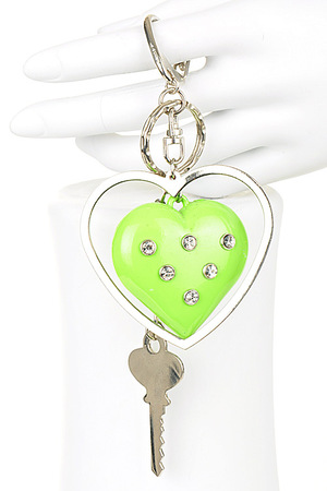 Dangle heart keychain-gr-cah1