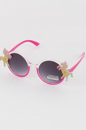 KIDS Unicorn Round Sunglasses
