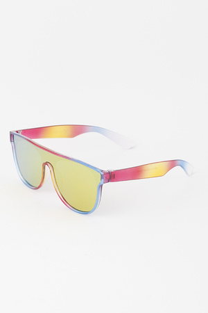 KIDS Modern Reflective Shield Sunglasses