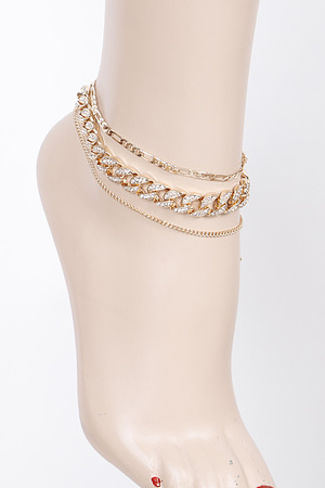 Multi Chain Anklet