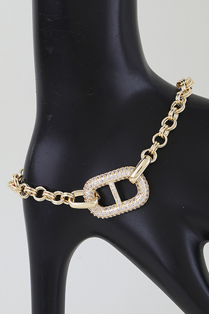 Bejeweled Mariner Chain Bracelet
