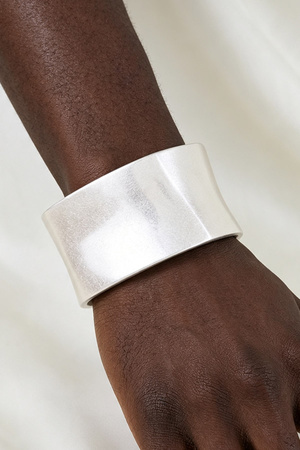 Wide Polished Cuff Bracelet