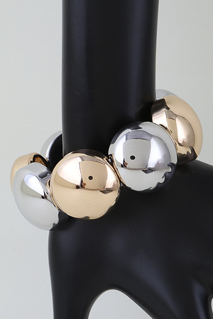 Shiny Dome Beaded Bracelet