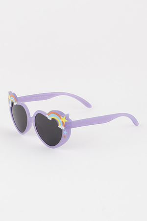 KIDS Rainbow Heart Sunglasses
