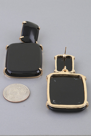 Modern Plate Fashion Drop Earrings