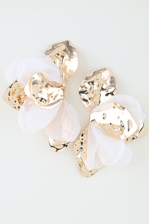 Blossoming Abstract Flower Earrings