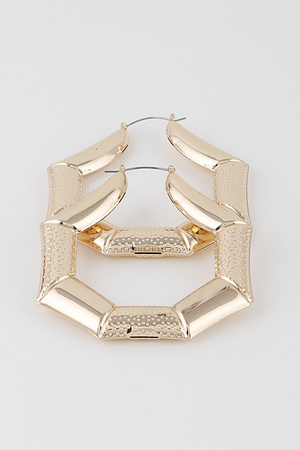Sharp Geometric Hoop Earrings