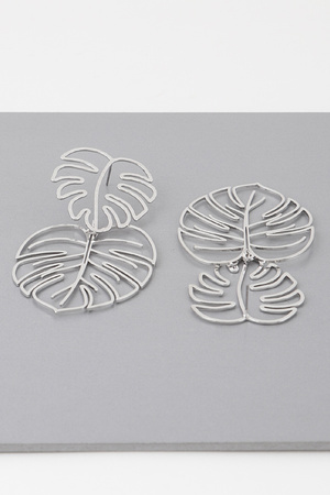 Palm Leaf Drop Earrings