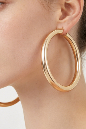 Oversized Modern Hoop Earrings
