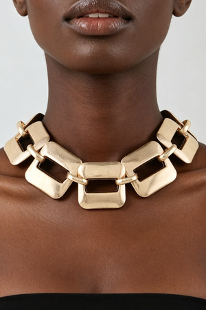 Wide Statement Link Chain Necklace