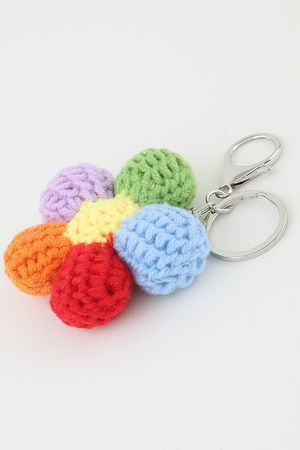 Crochet Flower Bag Charm