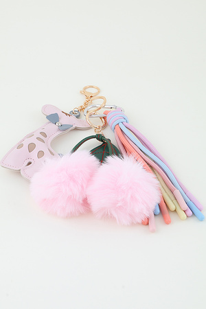 Charming Giraffe Tassel Bag Charm