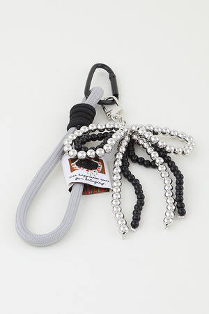 Artistic Cat Beaded Bag Charm