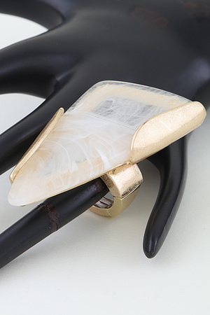 Marble Stone Chip Statement Ring