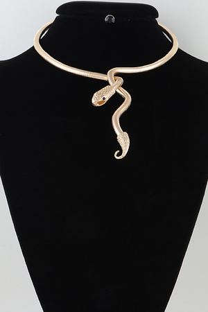 Chain Snake Wrap Necklace