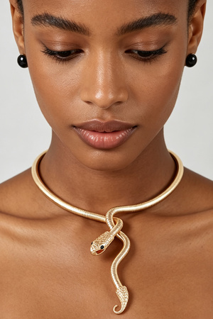 Chain Snake Wrap Necklace