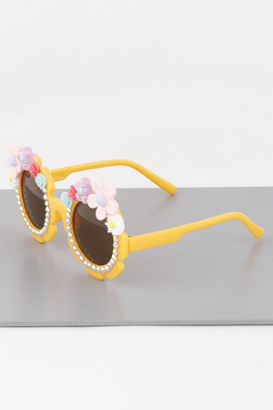 KIDS Sequin Flower Sunglasses