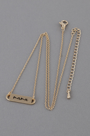 Engraved Mama Necklace