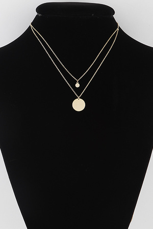 Double Pendant Necklace