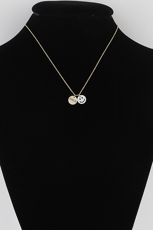 SMILE Happy Face Necklace
